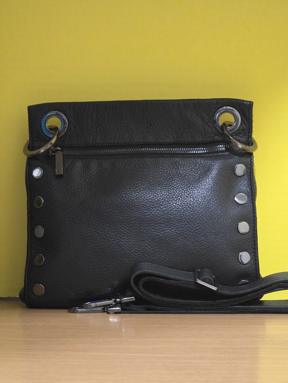 Hammitt MD Tony Black Leather Crossbody Bag - Picture 2 of 8